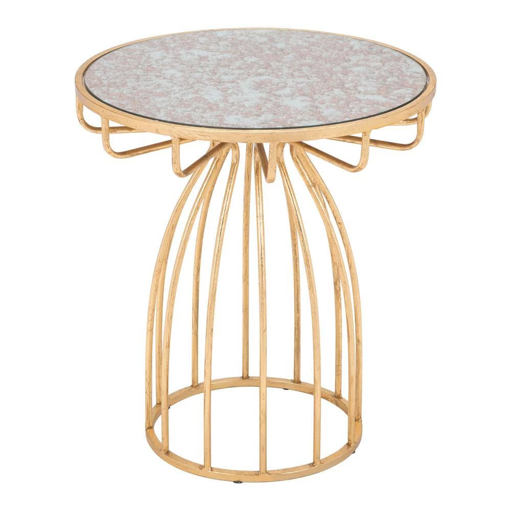 Silo Gold Side Table by ZUO 4 Silo Gold Side Table by ZUO - Image 2