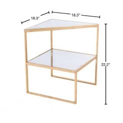 Planes Gold Side Table by ZUO 12 Planes Gold Side Table by ZUO -Default Template 6 mirror gold zuo end side tables 101476 40 1000