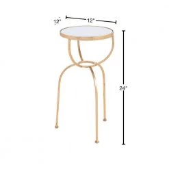 Hera Gold Side Table by ZUO 10 Hera Gold Side Table by ZUO -Default Template 6 mirror gold zuo end side tables 101477 40 1000