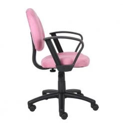 25 in. Width Big and Tall Pink Fabric Task Chair with Swivel Seat by BOSS Office Products -Default Template 6 pink boss office products task chairs b327 pk 1f 1000