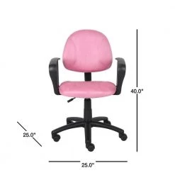 25 in. Width Big and Tall Pink Fabric Task Chair with Swivel Seat by BOSS Office Products -Default Template 6 pink boss office products task chairs b327 pk 40 1000