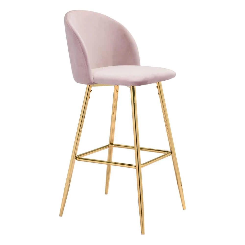 Cozy Bar Chair Pink by ZUO 5 Cozy Bar Chair Pink by ZUO - Image 3