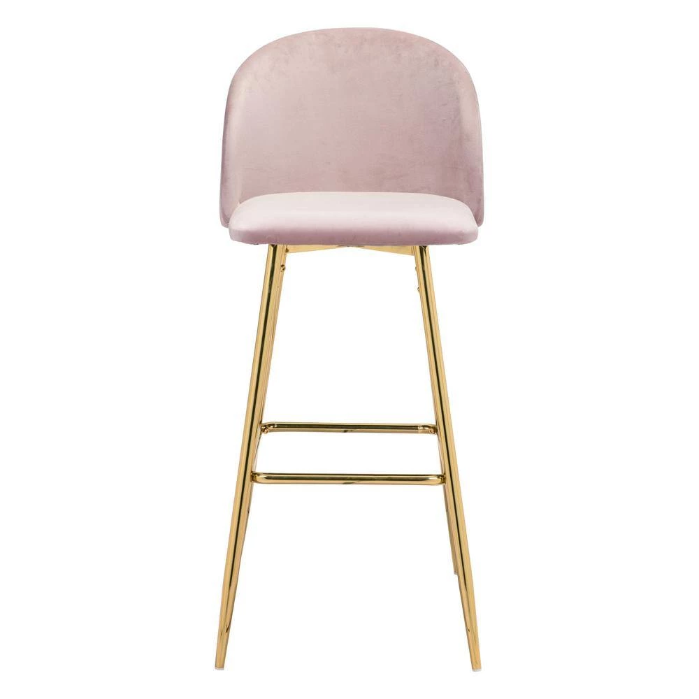 Cozy Bar Chair Pink by ZUO 4 Cozy Bar Chair Pink by ZUO - Image 2