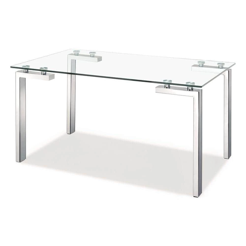Roca Stainless Steel Dining Table Polished by ZUO 3 Roca Stainless Steel Dining Table Polished by ZUO