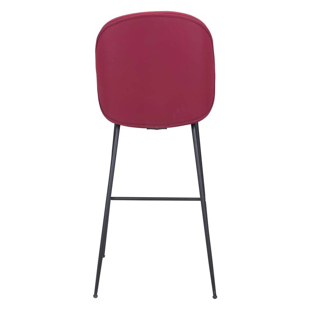 Miles Bar Chair Red by ZUO 6 Miles Bar Chair Red by ZUO - Image 4