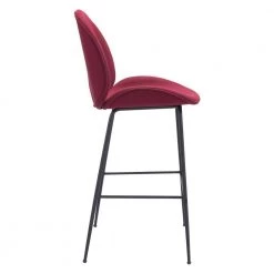 Miles Bar Chair Red by ZUO 10 Miles Bar Chair Red by ZUO -BOSS Offic Shop red zuo bar stools 101742 4f 1000