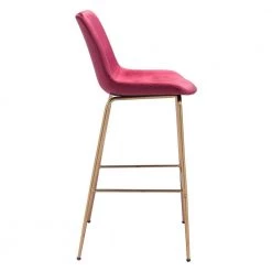 Tony Bar Chair Red & Gold by ZUO -Default Template 6 red zuo bar stools 101759 4f 1000
