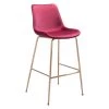 Tony Bar Chair Red & Gold by ZUO 1 Tony Bar Chair Red & Gold by ZUO -Default Template 6 red zuo bar stools 101759 64 1000