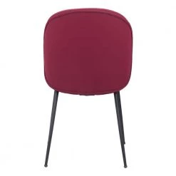 Miles Red, Black Polyester Dining Side Chair Set of 2 by ZUO -BOSS Offic Shop red zuo dining chairs 101748 44 1000