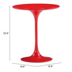 Wilco Side Table Red by ZUO -BOSS Offic Shop red zuo end side tables 401143 c3 1000