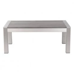 Cosmopolitan 39.4 in. Silver 15.8 in. Polypropylene Coffee Table by ZUO 9 Cosmopolitan 39.4 in. Silver 15.8 in. Polypropylene Coffee Table by ZUO -Default Template 6 silver zuo coffee tables 701860 4f 1000