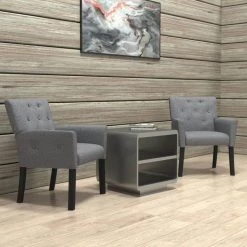 Designer Guest Chair Slate Grey Fabric Black Comfort Cushions by BOSS Office Products 15 Designer Guest Chair Slate Grey Fabric Black Comfort Cushions by BOSS Office Products -Default Template 6 slate grey boss office products guest office chairs b669bk sg c3 1000