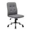 HomePro Armless Desk Chair Slate Grey Linen fabric Pewter Base Button Tufted Styling Pnuematic Lift by BOSS Office Products 2 HomePro Armless Desk Chair Slate Grey Linen fabric Pewter Base Button Tufted Styling Pnuematic Lift by BOSS Office Products -Default Template 6 slate grey boss office products task chairs b330pm sg 64 1000