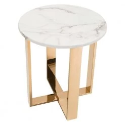 Atlas Stone and Gold End Table by ZUO 11 Atlas Stone and Gold End Table by ZUO -Default Template 6 stone and gold zuo end side tables 100656 1f 1000