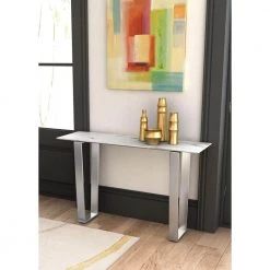 Atlas 48 in. Stone/Stainless Steel Rectangle Stone Console Table by ZUO 8 Atlas 48 in. Stone/Stainless Steel Rectangle Stone Console Table by ZUO -Default Template 6 stone and stainless steel zuo console tables 100709 31 1000