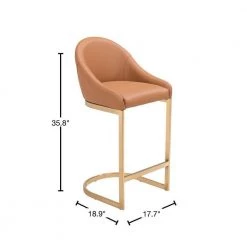 Scott Tan Backless Metal Counter Height (24-27 in.) Bar Stool by ZUO 11 Scott Tan Backless Metal Counter Height (24-27 in.) Bar Stool by ZUO -BOSS Offic Shop tan zuo bar stools 101973 40 1000