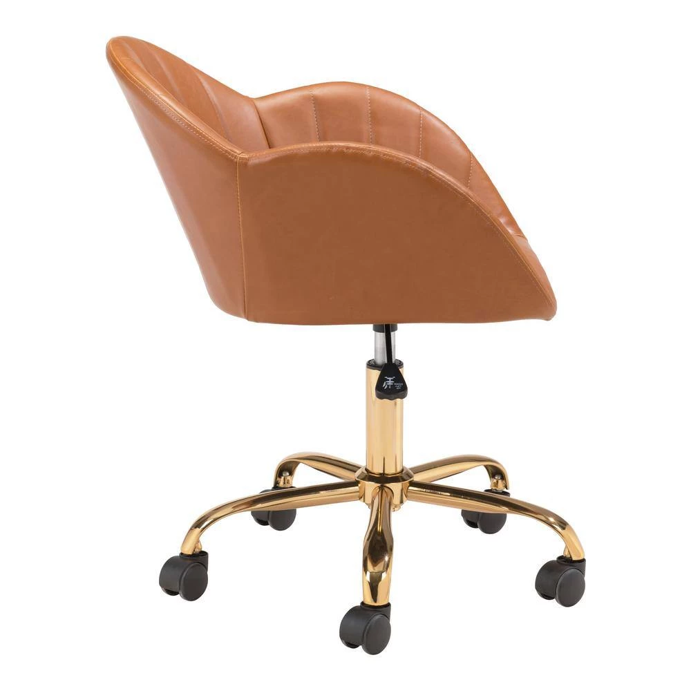 Sagart Tan Office Chair by ZUO 5 Sagart Tan Office Chair by ZUO - Image 3