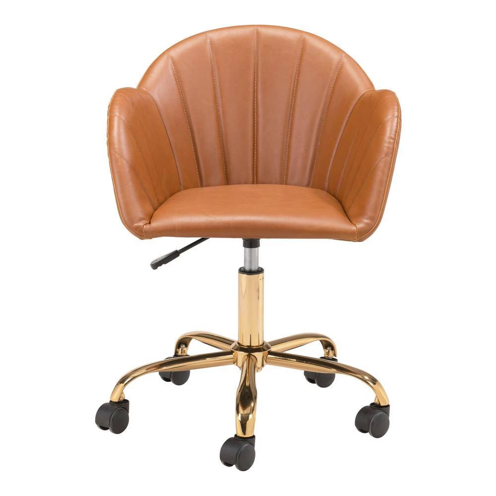 Sagart Tan Office Chair by ZUO 4 Sagart Tan Office Chair by ZUO - Image 2