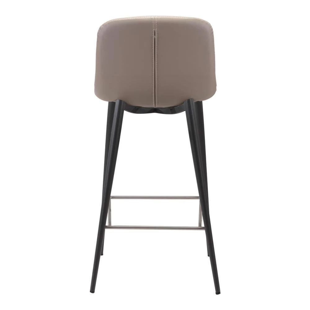 Tangiers Counter Chair (Set of 2) Taupe by ZUO 8 Tangiers Counter Chair (Set of 2) Taupe by ZUO - Image 6