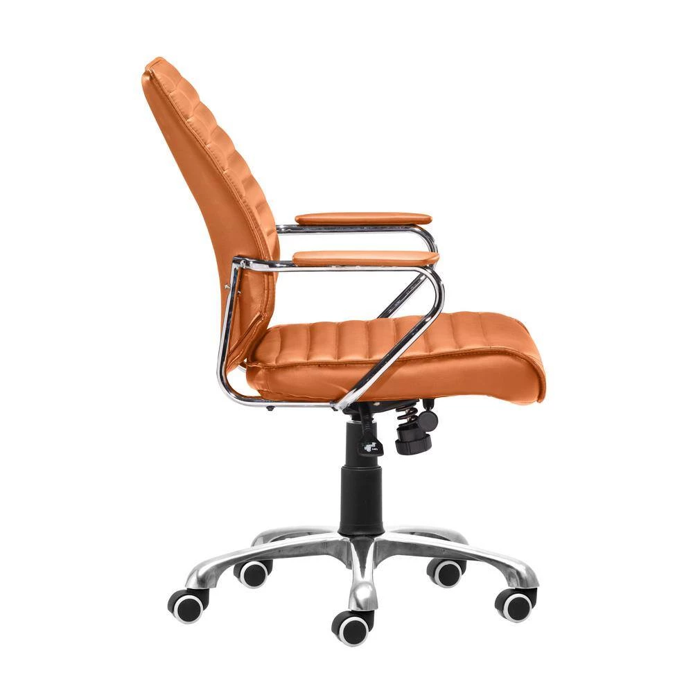 Enterprise Terracotta Low Back Office Chair by ZUO 4 Enterprise Terracotta Low Back Office Chair by ZUO - Image 2