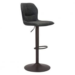 Vital Vintage Black 100% Polyurethane Bar Chair by ZUO