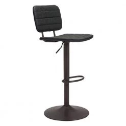 Holden Vintage Black 43.3 in.100% Polyurethane Bar Chair by ZUO
