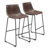 Smart Vintage Espresso 100% Polyurethane Bar Chair Set - (Set of 2) by ZUO 1 Smart Vintage Espresso 100% Polyurethane Bar Chair Set - (Set of 2) by ZUO -Default Template 6 vintage espresso black zuo bar stools 109326 64 1000