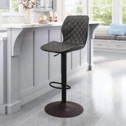 Seth Vintage Gray 100% Polyurethane Bar Chair by ZUO 7 Seth Vintage Gray 100% Polyurethane Bar Chair by ZUO -Default Template 6 vintage gray dark bronze zuo bar stools 109044 31 1000