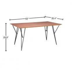 Audrey Walnut and Black Dining Table by ZUO 10 Audrey Walnut and Black Dining Table by ZUO -Default Template 6 walnut black zuo kitchen dining tables 100954 40 1000