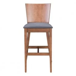 Ambrose Bar Chair (Set of 2) Walnut & Gray by ZUO 17 Ambrose Bar Chair (Set of 2) Walnut & Gray by ZUO -Default Template 6 walnut zuo bar stools 100983 1f 1000