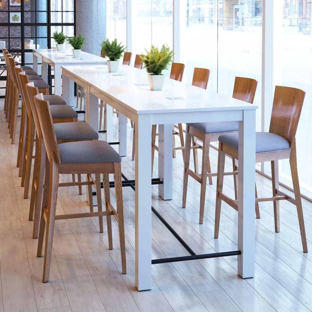 Ambrose Bar Chair (Set of 2) Walnut & Gray by ZUO 12 Ambrose Bar Chair (Set of 2) Walnut & Gray by ZUO - Image 10