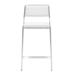 Dolemite Counter Chair White by ZUO 11 Dolemite Counter Chair White by ZUO -Default Template 6 white brushed stainless steel zuo bar stools 300189 4f 1000