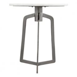 Rand White and Black Side Table by ZUO -BOSS Offic Shop white marble black zuo end side tables 101510 1f 1000