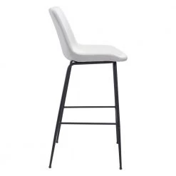 Byron Bar Chair White by ZUO -Default Template 6 white zuo bar stools 101773 4f 1000