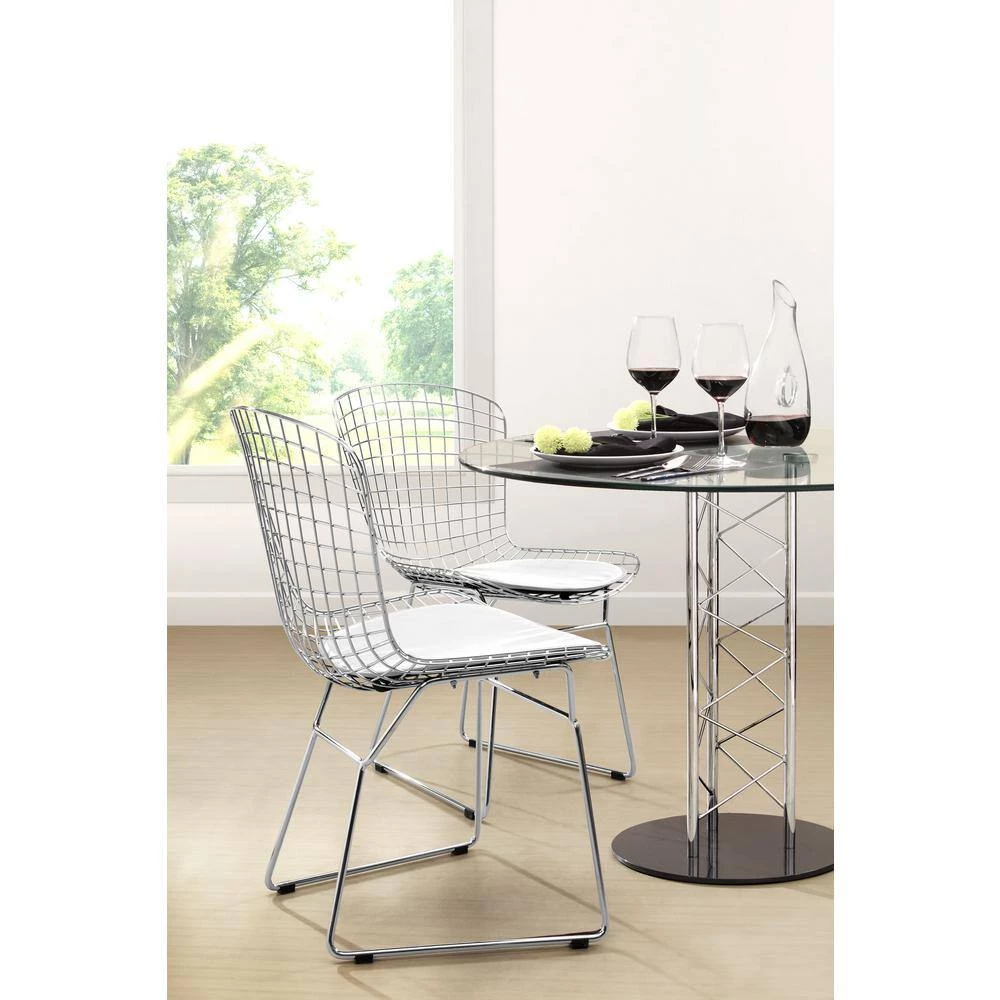 Wire/Mesh White Bar Cart by ZUO 7 Wire/Mesh White Bar Cart by ZUO - Image 6