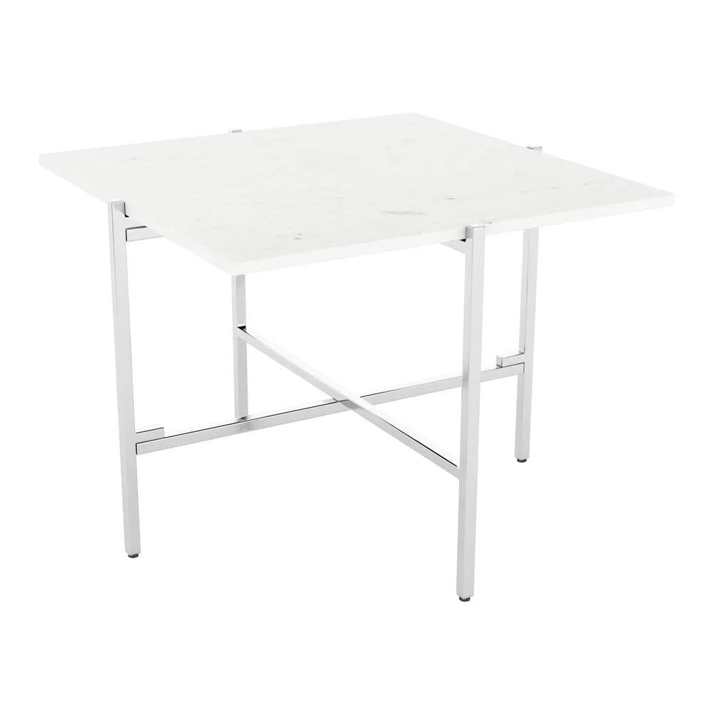Titan White Side Table by ZUO 3 Titan White Side Table by ZUO