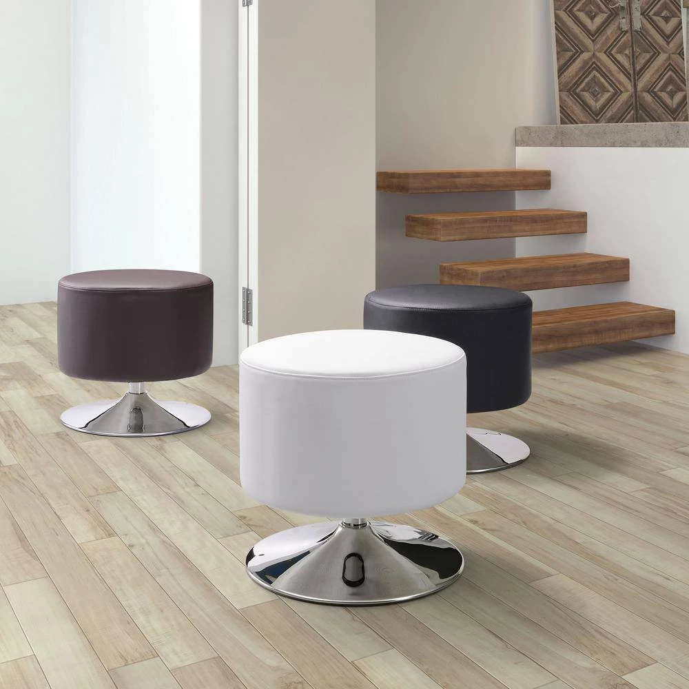 White Accent Ottoman by ZUO 6 White Accent Ottoman by ZUO - Image 4