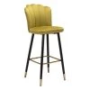 Zinclair Yellow 100% Polyester Bar Chair by ZUO -Default Template 6 yellow black gold black gold zuo bar stools 109226 64 1000