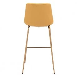Tony Bar Chair Yellow & Gold by ZUO -BOSS Offic Shop yellow zuo bar stools 101758 44 1000