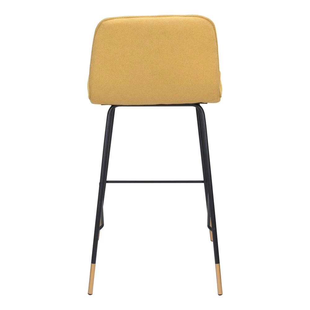 Var Counter Chair Yellow by ZUO 6 Var Counter Chair Yellow by ZUO - Image 4
