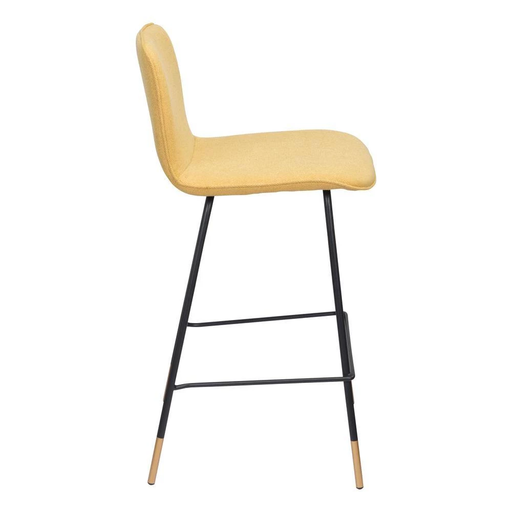 Var Counter Chair Yellow by ZUO 5 Var Counter Chair Yellow by ZUO - Image 3