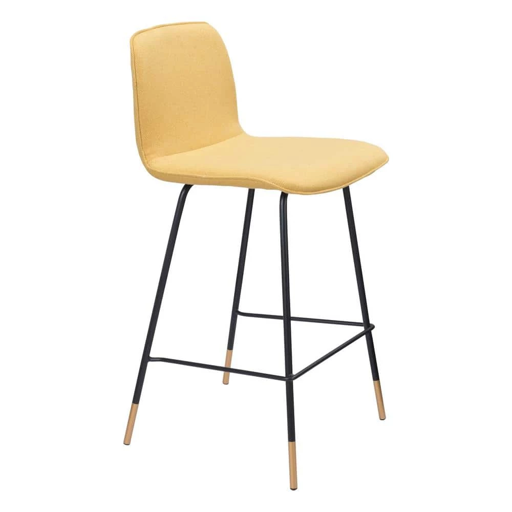 Var Counter Chair Yellow by ZUO 3 Var Counter Chair Yellow by ZUO