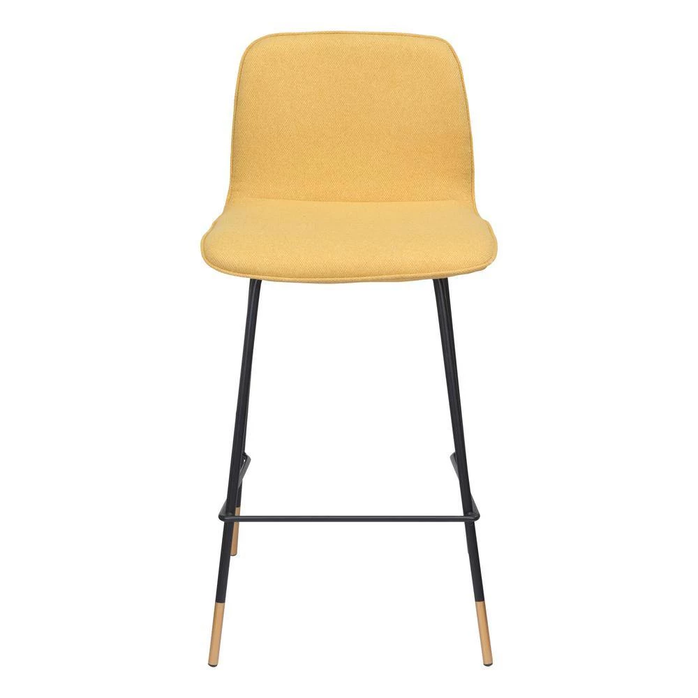 Var Counter Chair Yellow by ZUO 4 Var Counter Chair Yellow by ZUO - Image 2
