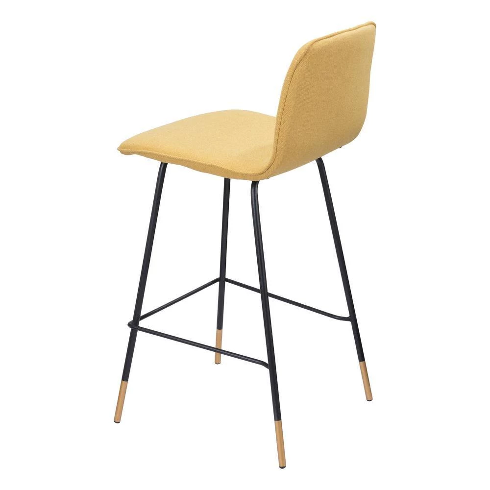 Var Counter Chair Yellow by ZUO 7 Var Counter Chair Yellow by ZUO - Image 5